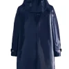 The Today Show Dylan Dreyer Blue Hooded Rain Coat Back