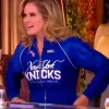 The View Sara Haines Knicks Crop Track Jacket