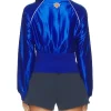 The View Sara Haines Knicks Crop Track Jacket Back