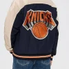 The View Sunny Hostin New York Knicks Varsity Jacket Back
