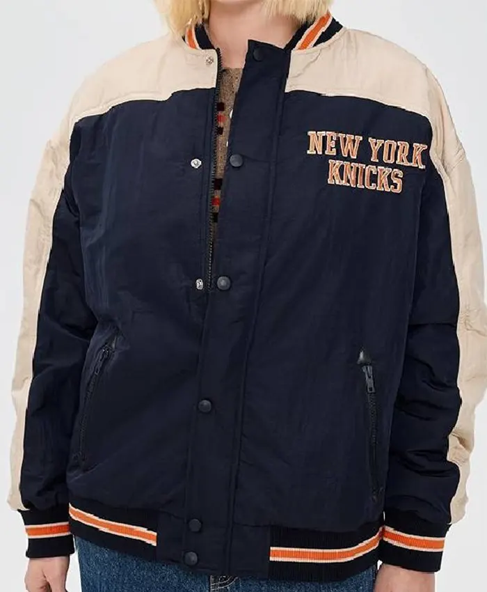 The View Sunny Hostin New York Knicks Varsity Jacket For Sale