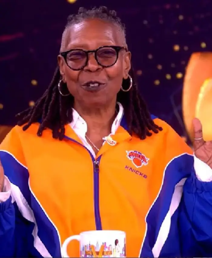 The View Whoopi Goldberg New York Knicks Colorblock Jacket