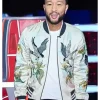 The Voice S25 John Legend Bird Print Bomber Jacket