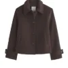 The Way Home S04 Alice Dhawan Brown Wool Jacket For Sale