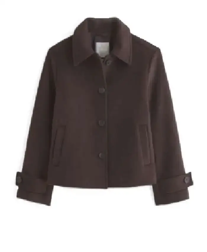 The Way Home S04 Alice Dhawan Brown Wool Jacket For Sale