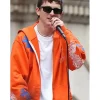 Timothée Chalamet New York Knicks Championship Orange Hoodie For Sale