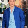 Tom Holland Spider-Man Brand New Day Press Tour Blue Jacket