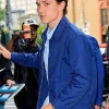 Tom Holland Spider-Man Brand New Day Press Tour Blue Jacket For Sale