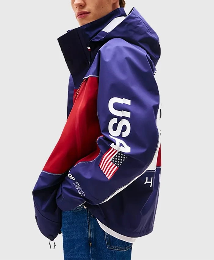 Tommy x US SailGP Team Tech Hooded Jacket Side