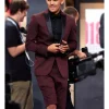 Trae Young NBA Drafts Burgundy Suit