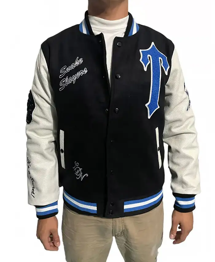 Trapstar Snake Slayers Varsity Jacket Front