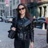 Tribeca Festival 2026 Inde Navarrette Leather Jacket Front