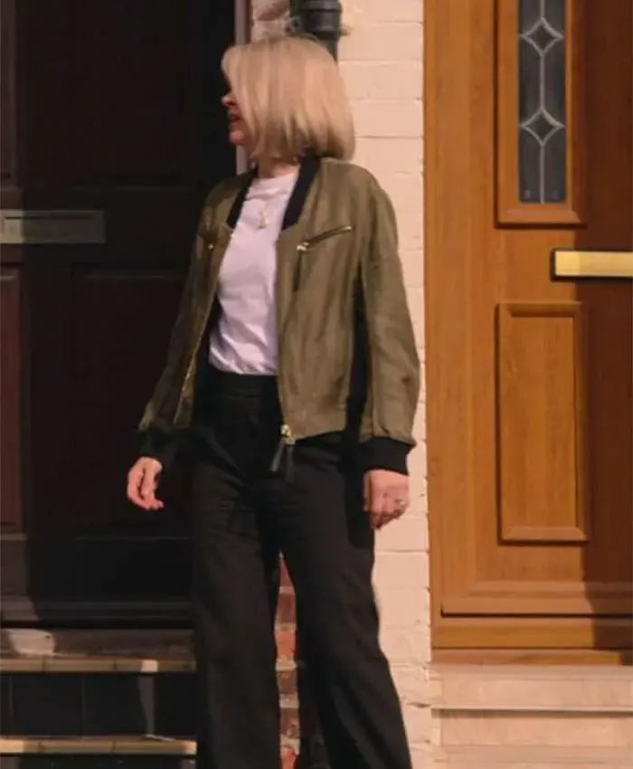 Trying S04 Sian Brooke Khaki Bomber Jacket Side