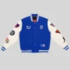 US Soccer x DC Superman Blue Varsity Jacket