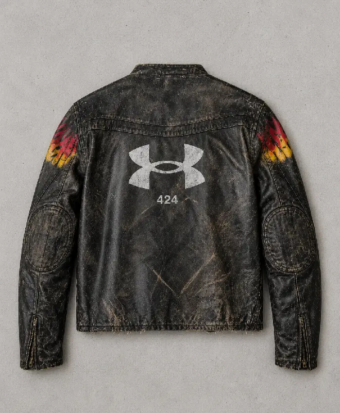 424 x Under Armour 2026 World Cup Black Leather Jacket