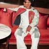 Under Armour x 424 Leather Racing Jacket Front