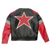 Vanson Leather Prominent Motorcycle Star Jacket Back