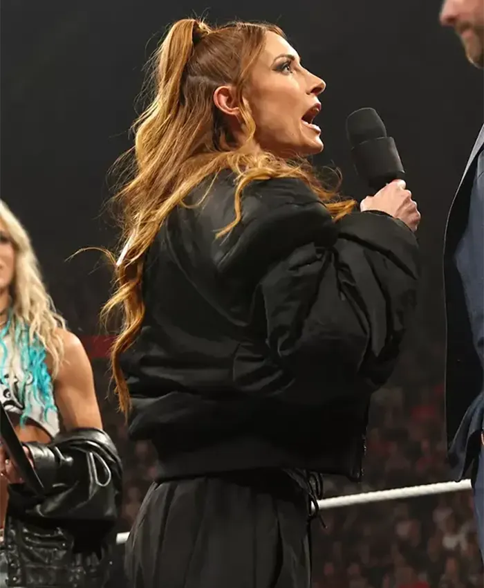 WWE Monday Night Becky Lynch Puffer Jacket Side