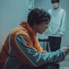 Weak Hero Class 2 Lee Jun-young Orange Track Jacket Side