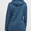 Women’s Firewall Light Blue Waterproof Jacket Back