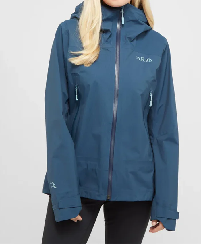 Women’s Firewall Light Blue Waterproof Jacket