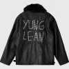 Yung Lean World Affairs Leather Jacket For Sale