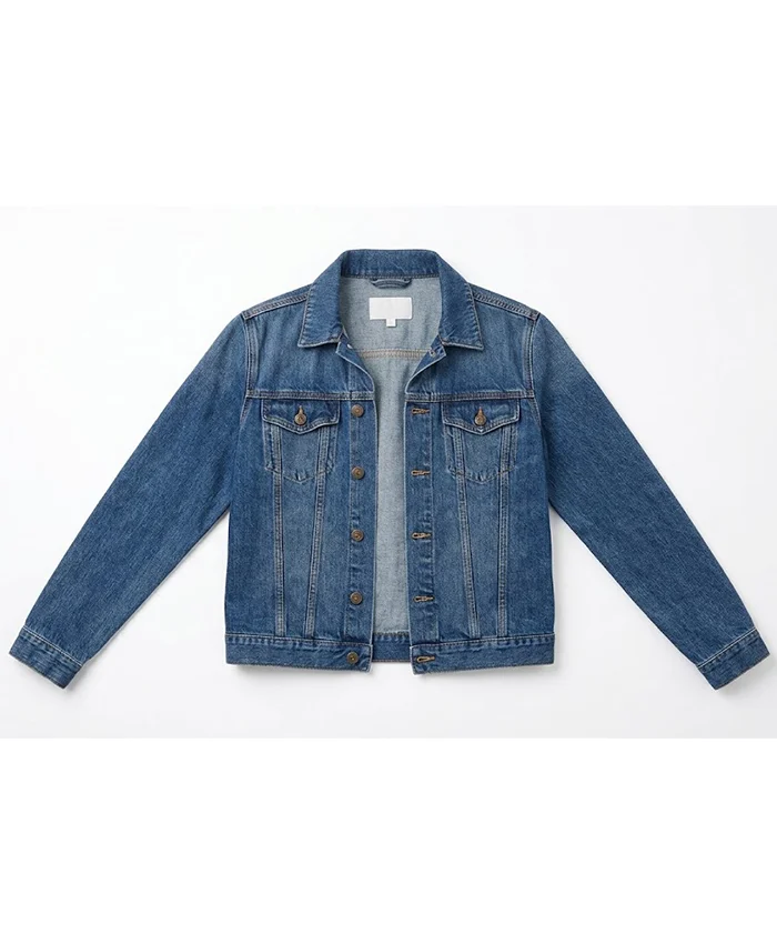 13 Reasons Why Katherine Langford Blue Denim Jacket For Sale
