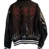 13th Jason Voorhees Black Varsity Costume Jacket Back