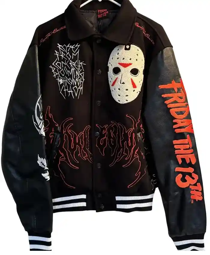 13th Jason Voorhees Black Varsity Costume Jacket