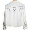 1950s Vintage California Ranchwear Bolero White Jacket On Sale