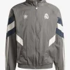 Adidas Football Real Madrid Track Jacket Charcoal Grey
