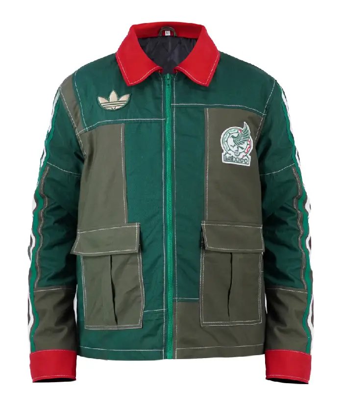 Shop Adidas Mexico World Cup Workers Patchwork Jacket
