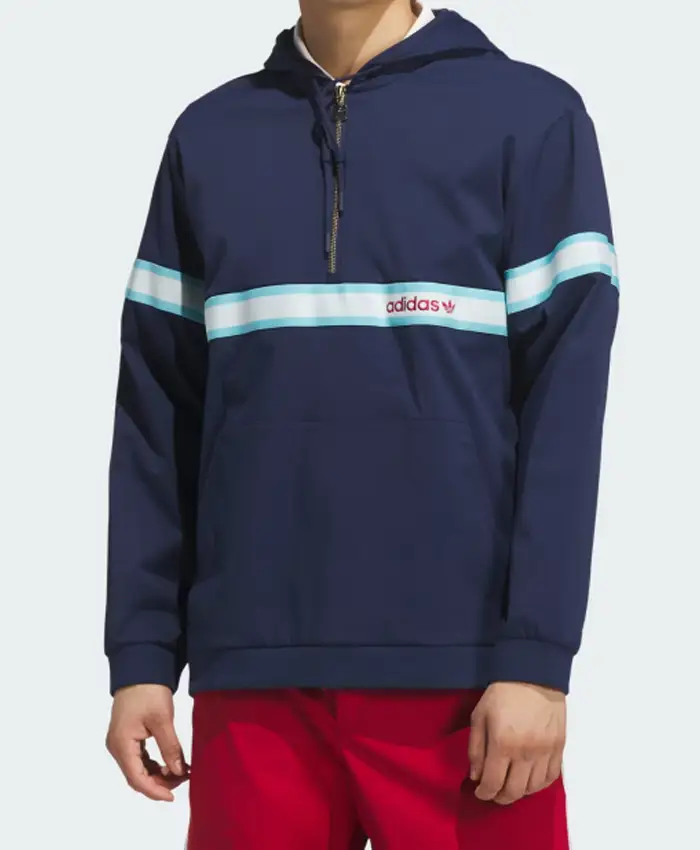 Adidas x Originals Summer Navy Anorak Jacket Front