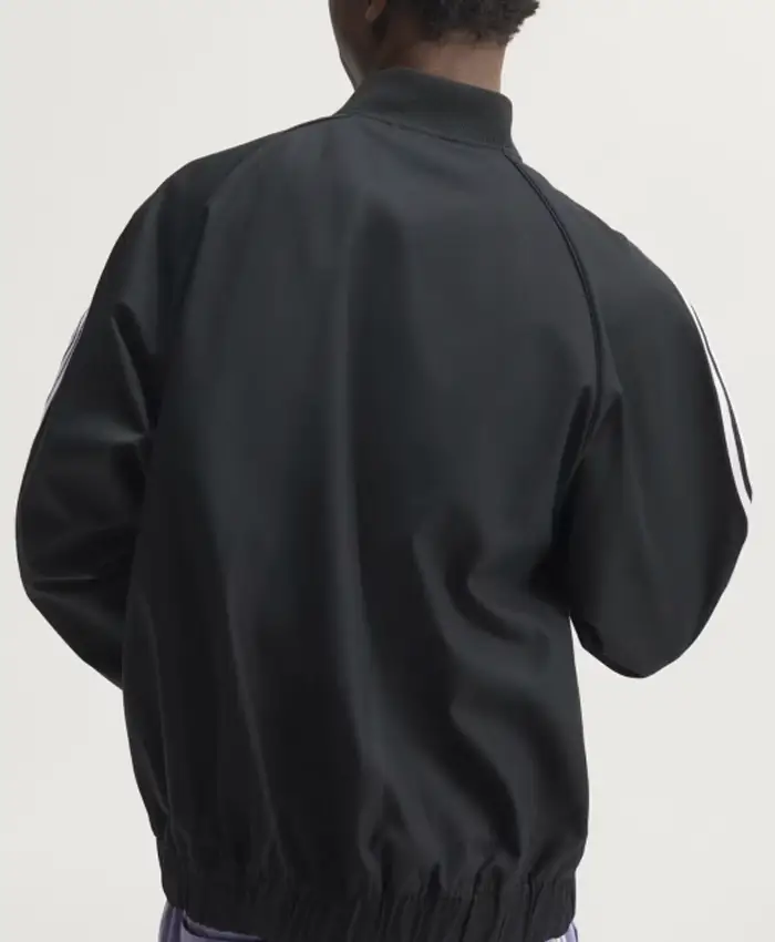 Adidas x SST Adicolor Classics Black Cotton Twill Jacket Back