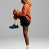 Aimé Leon Dore x New Balance SS26 Orange Running Jacket Side