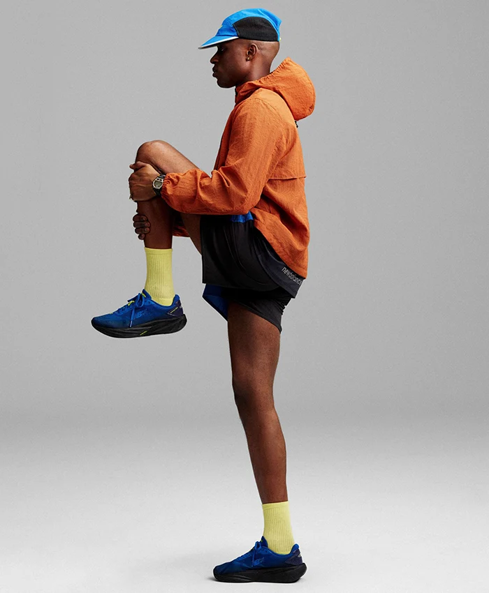 Aimé Leon Dore x New Balance SS26 Orange Running Jacket Side