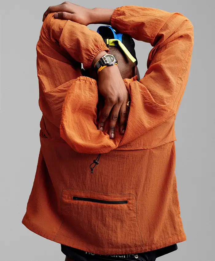 Aimé Leon Dore x New Balance SS26 Orange Running Jacket