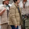 Alex Wolff Movie Jumanji Open World 2026 Beige Puffer Jacket