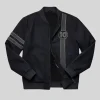 Alien Force Black Varsity Jacket For Sale