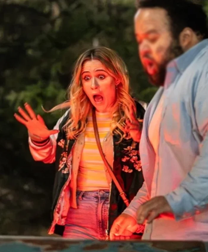 All Night Wrong Maria Bakalova Bomber Jacket