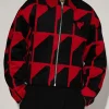 All The Queens Men S05 Amp Jacquard Cropped Jacket Front