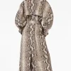 Shop All The Queens Men Season 5 Chrystale Wilson Python Print Trench Coat For Women