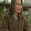 Amanda Batula TV Series In The City 2026 Brown Suede Leather Jacket