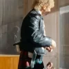 Andrzej Konopka Movie Hot Spot 2026 Djonny Black Leather Jacket Side