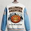 Argentina Halloween Varsity Jacket Back