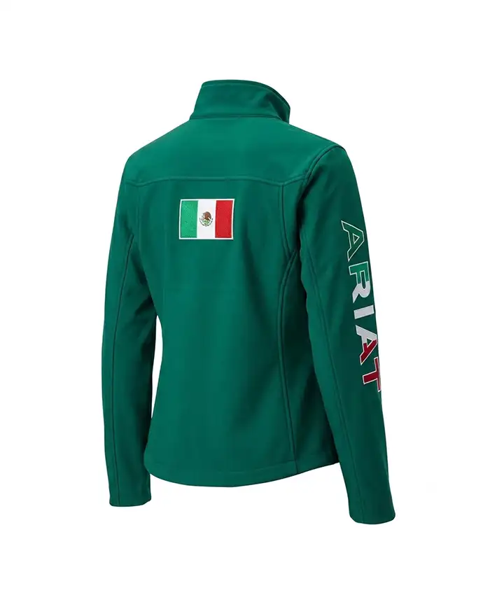 Ariat x Classic Team Softshell Mexico Jacket Green Back