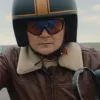 Arturo Castro Matchbox the Movie 2026 Brown Shearling Leather Jacket