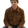 Ashby Gentry TV Series My Life with the Walter Boys 2026 Alex Walter Brown Suede Leather Jacket Front