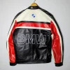 BMW Racing Rare Streetwear Leather Jacket Back