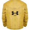 Under Armour x 424 Ferran Torres premium leather jacket details